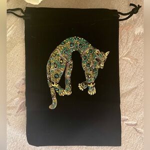 Large Leopard Brooch